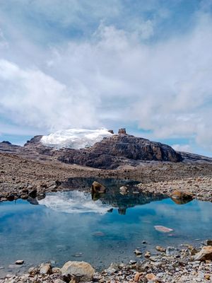 Laguna Grande de la Sierra en el Parque Nacional El Cocuy, Colombia
