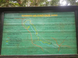 Mapa del sendero Alto del Nudo