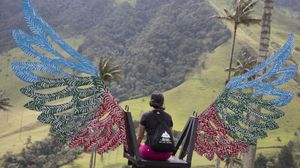 Zonas de descanso en el Mirador del Valle del Cocora