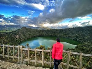 Vista del tercer mirador en Laguna de Guatavita