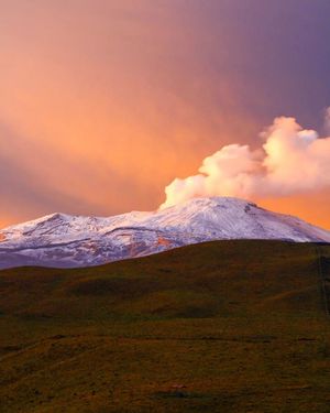 Foto vista nevado del ruiz